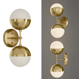 Sconce copper light bra duos brass